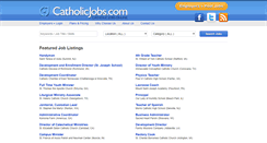 Desktop Screenshot of catholicjobs.com