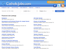 Tablet Screenshot of catholicjobs.com